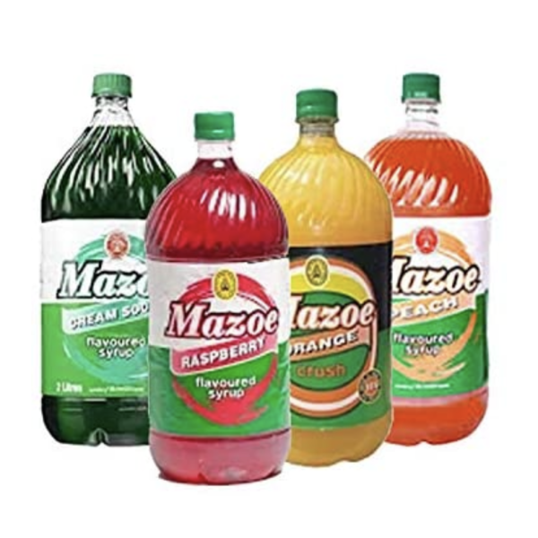 Mazoe  2 litres cream soda, orange